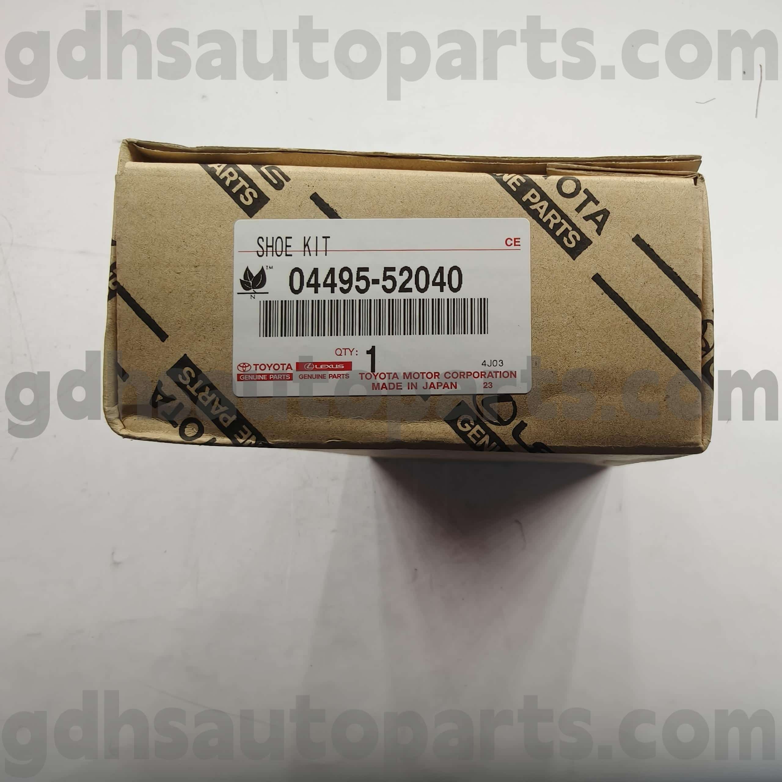 04495-52040 Toyota Parts Parts Pads Brake do Celica, Toyota XA, Platz Chassis uimh. AXP4# ZZE12#