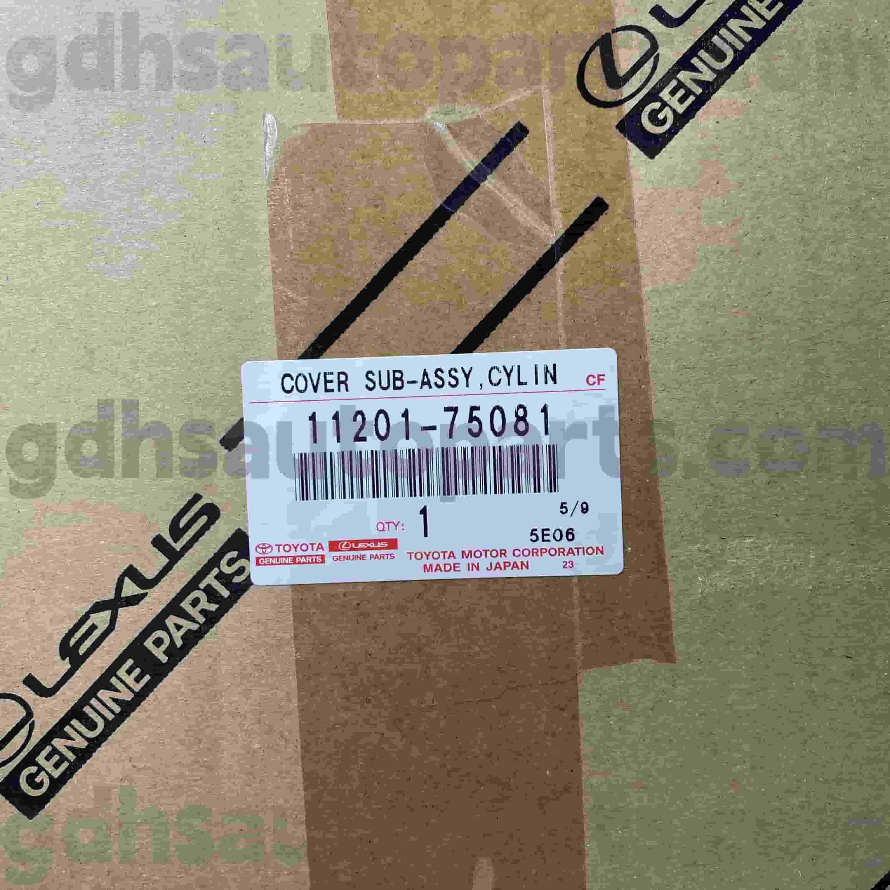 11201-75081 Toyota Genuine Parts Sorcóir Ceann Clúdach Fo-thionól do Fonnadh NO.TRJ152