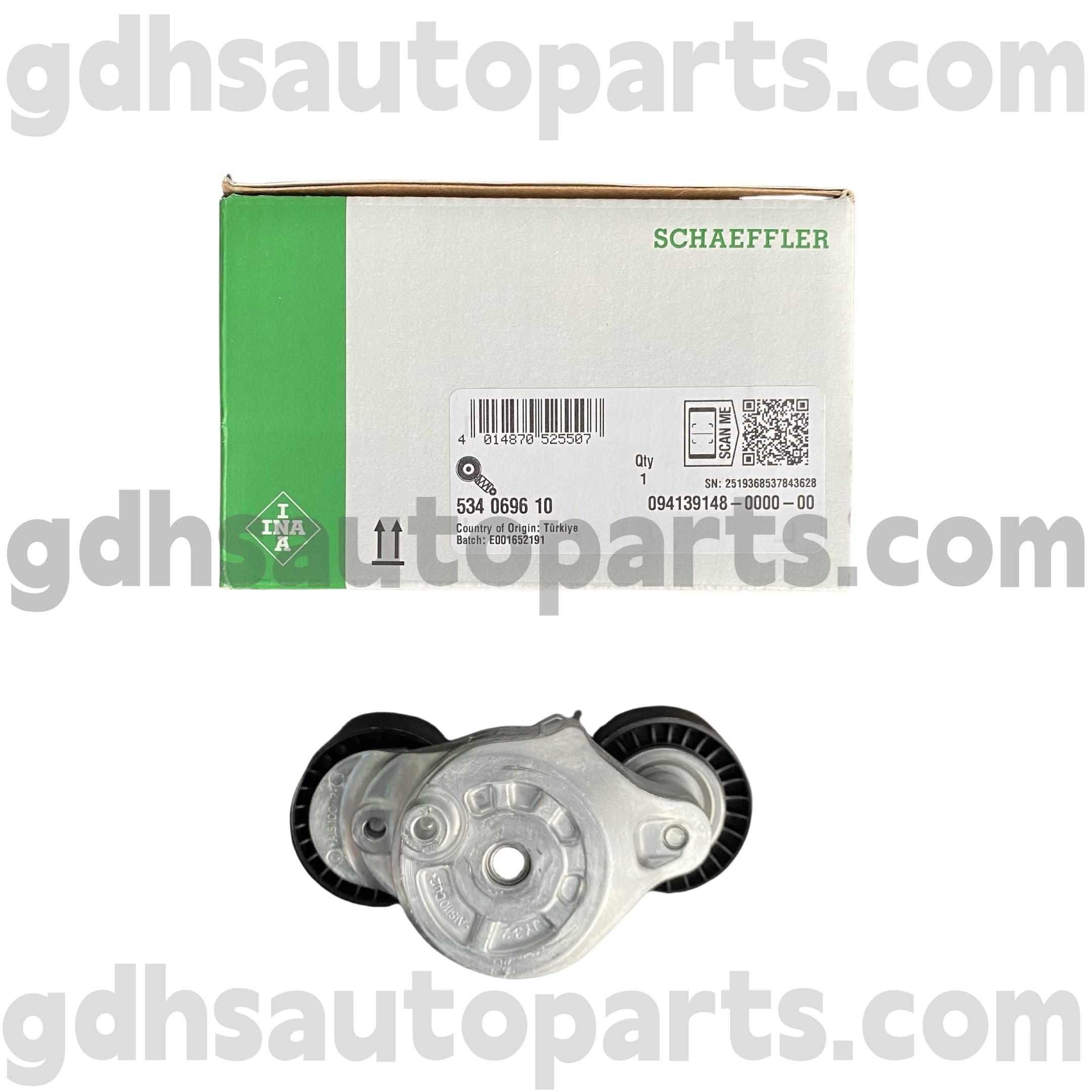 5340696100 Schaeffler Ina Pulley Creasa Tráthúlachta do Range Rover Evoque, Discovery Sport, Land Rover Discovery 4 OE No.LR114017