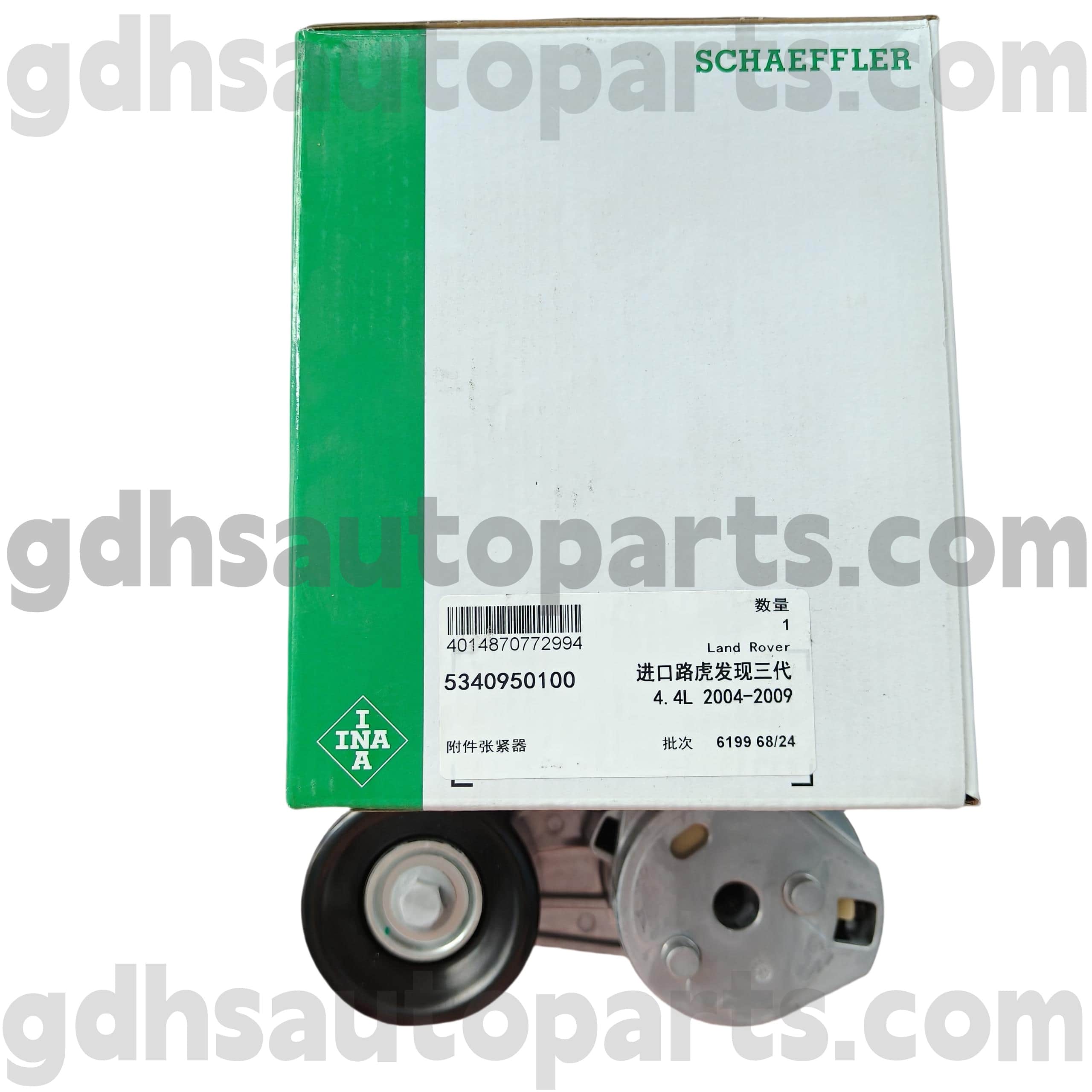 5340950100 Schaeffler Ina Tensioner Creasa Tiomána le haghaidh Range Rover Sport Oe uimh. PQG500220