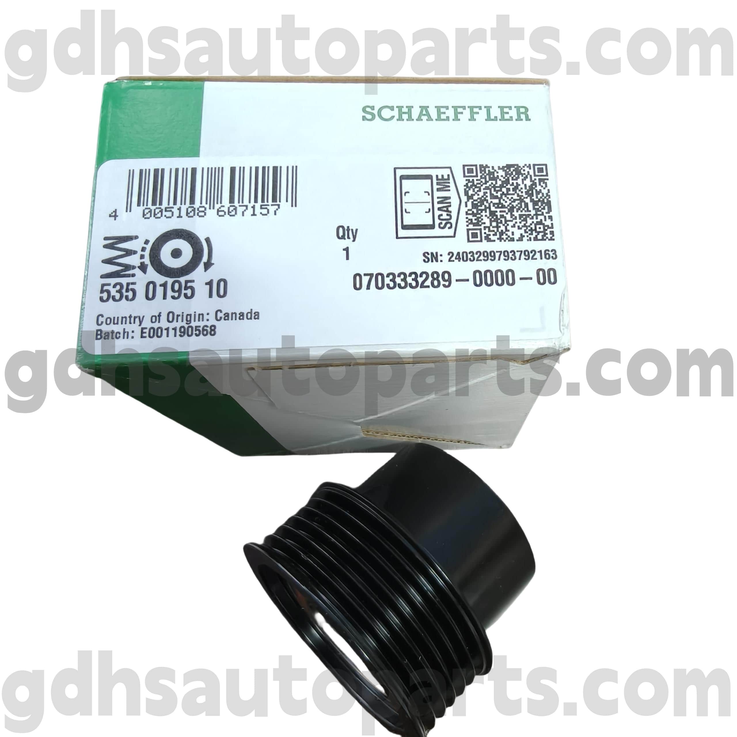 5350195100 Schaeffler Ina Pulley do Land Rover Freelander 2 oe uimh. LR005993