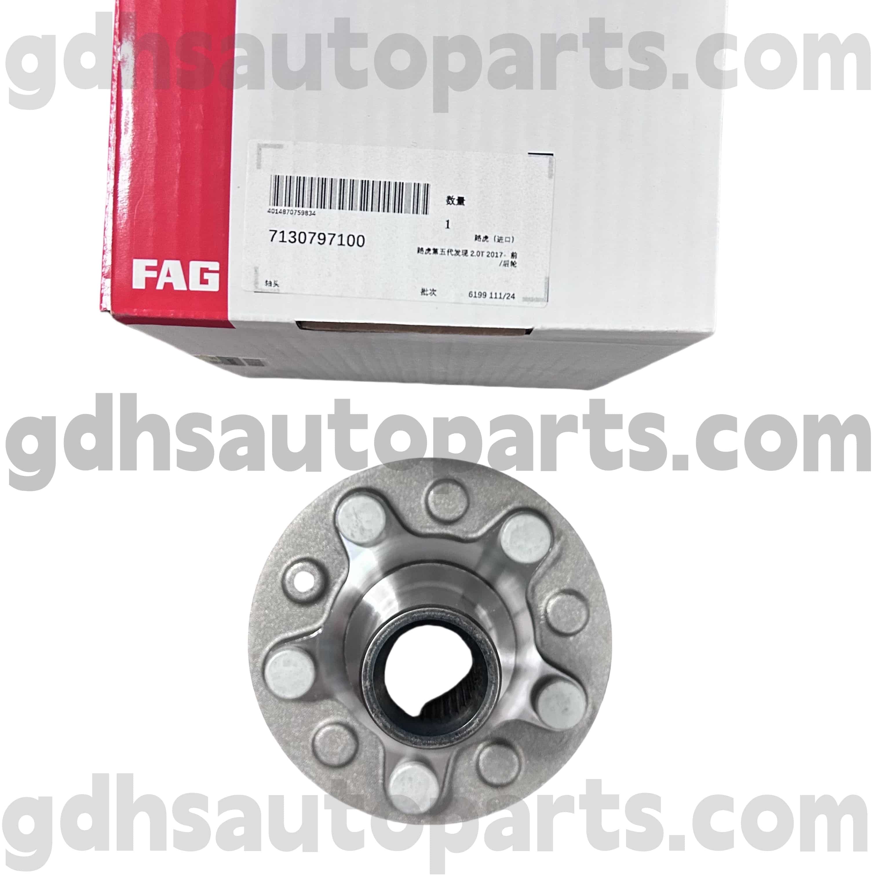 7130797100 Schaeffler Fag Mol Rothaí Tosaigh le haghaidh Range Rover, Range Rover Sport, Land Rover Discovery 4, Cosantóir nua OE uimh. LR081538