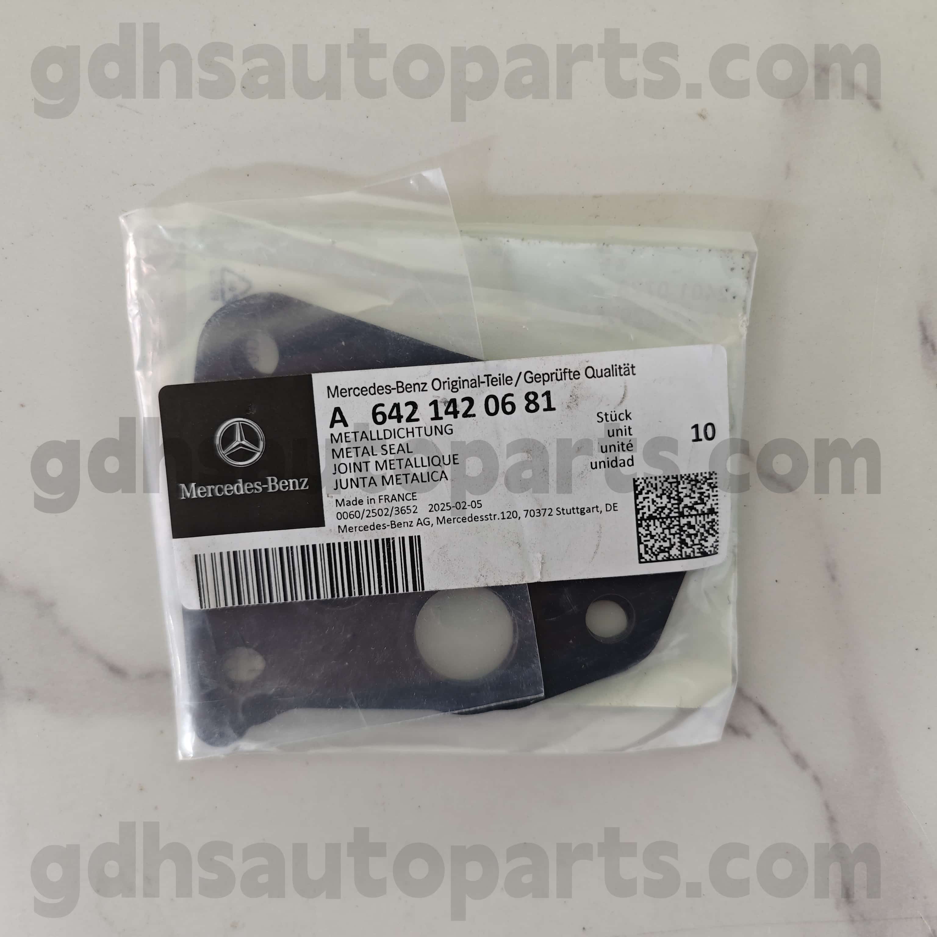 A 642 142 06 81 Mercedes-Benz Páirteanna Fíor-Turbocharger O-Ring le haghaidh 642855 OM642, 642890 OM642 ，642820 642 us642868 OM642 use642887 OM642